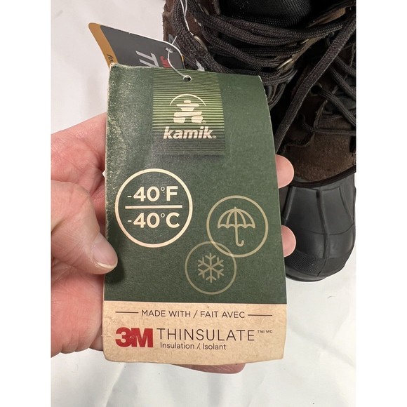 Kamik Nations Mens Snow Boots Sz9 waterproof 3M Thinsulate insulation -40 degree - Picture 9 of 11
